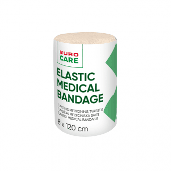 EUROCARE elastinis medicininis tvarstis, 8 x 120 cm, 1 vnt.
