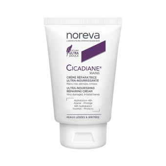 NOREVA intensyviai maitinantis atkuriamasis rankų kremas CICADIANE, nuo 3 m., bekvapis, 50 ml