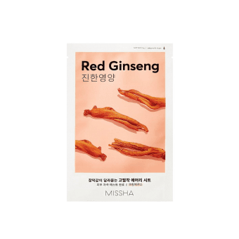 MISSHA lakštinė veido kaukė su raudonojo ženšenio ekstraktu Airy Fit Sheet Mask Red Ginseng, 19 g