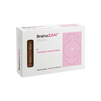 BRAINOZAN SHOTS, nuo 12 m., 14 buteliukų