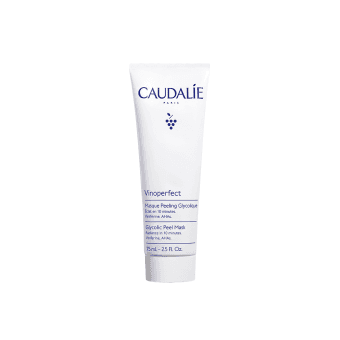 CAUDALIE šveičiamoji veido kaukė pigmentuotai odai VINOPERFECT GLYCOLIC PEEL MASK, 75 ml