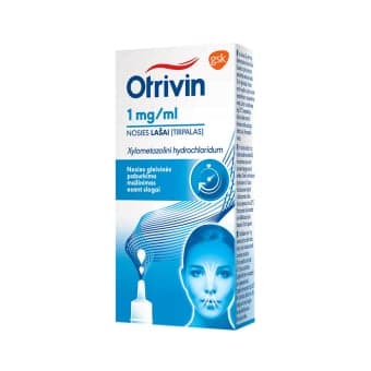 Otrivin, 1mg/ml, 10 ml, nosies lašai, tirpalas, N1
