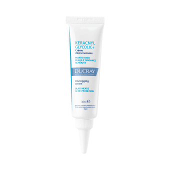 DUCRAY į inkštirus ir aknę linkusios odos kremas KERACNYL GLYCOLIC+, 30 ml