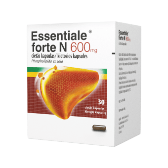 ESSENTIALE FORTE N, 600 mg, kietosios kapsulės, N30
