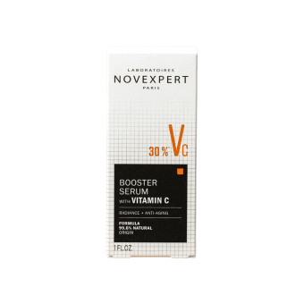 NOVEXPERT koncentruotas, stangrinamasis veido serumas su stabilizuotu vitaminu C (30%), 30 ml