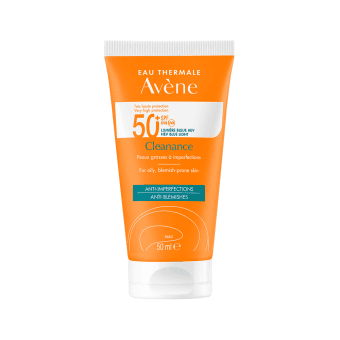 AVENE apsauginis kremas nuo saulės riebiai odai SUN CLEANANCE, SPF 50, 50 ml