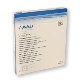 AQUACEL FOAM lipnus tvarstis su silikonu, 21 x 21 cm, 5 vnt.