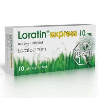 Loratin express, 10mg, Tabletės, N10