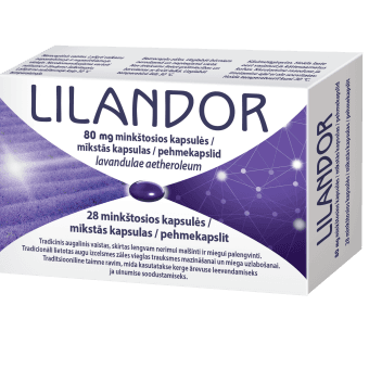 LILANDOR 80 mg, minkštosios kapsulės, minkštosios kapsulės, N28