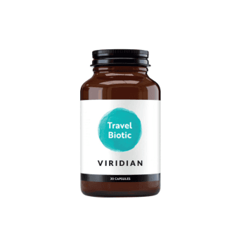 VIRIDIAN TRAVEL BIOTIC, 30 kapsulių