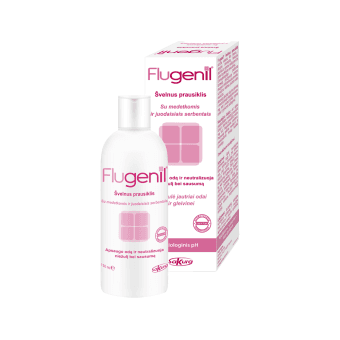 FLUGENIL, švelnus prausiklis, 150 ml