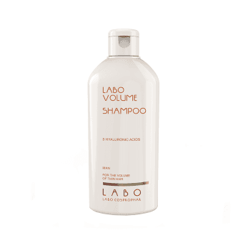 LABO VOLUME šampūnas suteikiantis apimties su 3 hialurono rūgštimis vyrams, 200 ml