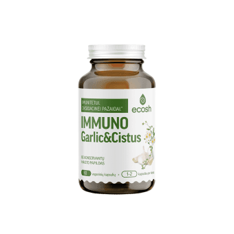 ECOSH Immuno Garlic&Cistus, 60 kapsulių