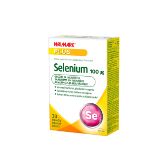 WALMARK SELENAS, 100 mcg, 30 tablečių