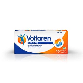 Voltaren Akti, 25mg, minkštosios kapsulės, N10