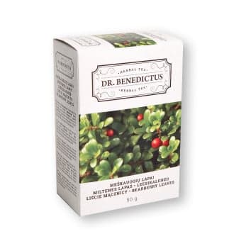 DR. BENEDICTUS žolelių arbata MEŠKAUOGIŲ LAPAI, 50 g
