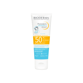 BIODERMA mineralinė apsauga nuo saulės kūdikiams (nuo 0 metų), PHOTODERM PEDIATRICS MINERAL SPF50+, 50 g