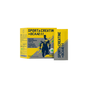 SPORT&CREATINE + BCAA2:1:1, 28 pakelių