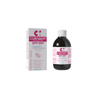ADS Perio PRO skalavimo skystis su 0.12% CHX+hialuronas 200 ml Curasept, 200 ml