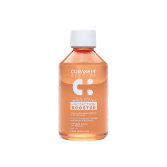 CURASEPT skalavimo skystis DAYCARE BOOSTER FRUIT SENSATION, vaisių skonio, 250 ml