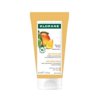 KLORANE maitinamasis kondicionierius sausiems plaukams su mango sviestu, 50 ml