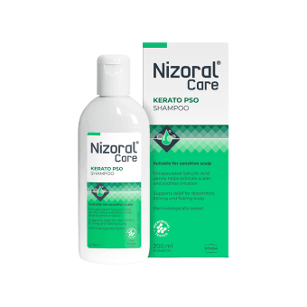 NIZORAL CARE, šampūnas galvos odai, turinčiai polinkį į psoriazę, KERATO PSO, 200 ml