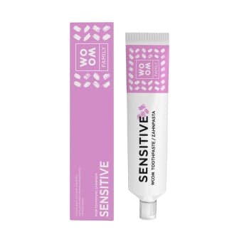 WOOM dantų pasta jautriems dantims visai šeimai FAMILY SENSITIVE, nuo 3 m., 75 ml