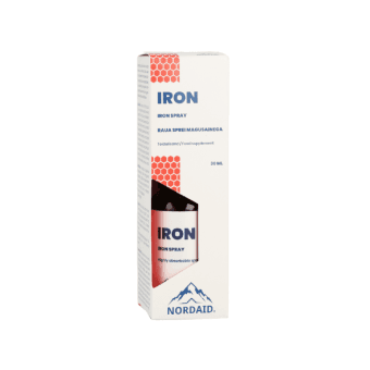 NORDAID purškiamas geležies papildas IRON SPRAY, 5mg, 30 ml
