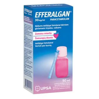EFFERALGAN  geriamasis tirpalas vaikams, 90 ml, Geriamasis tirpalas, N1