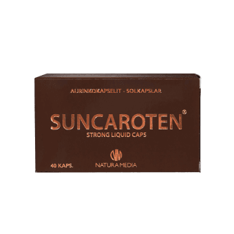 NATURA MEDIA SUNCAROTEN STRONG, 40 minkštų kapsulių