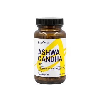 FITNWELL Ashwagandha 500mg 90 caps, 90 kapsulių