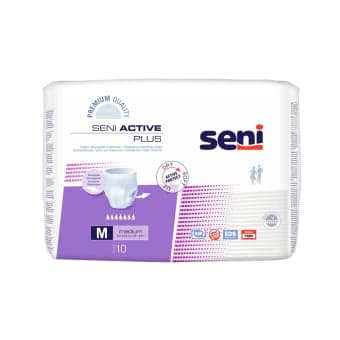 SENI ACTIVE sauskelnės-kelnaitės PLUS MEDIUM, 10 vnt.