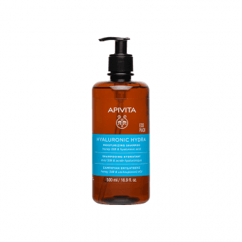 APIVITA drėkinamasis šampūnas HYALURONIC HYDRA, 500 ml