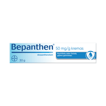 BEPANTHEN 50 mg/g su dekspantenoliu, Kremas, N1