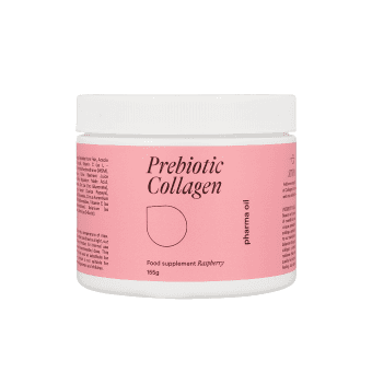 PHARMA OIL PREBIOTIC COLLAGEN, aviečių skonio, 155 g