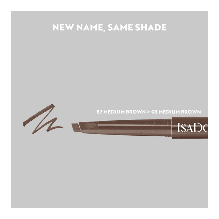 ISADORA modeliuojamasis antakių pieštukas su šepetėliu, MEDIUM BROWN, 0.2 g-2