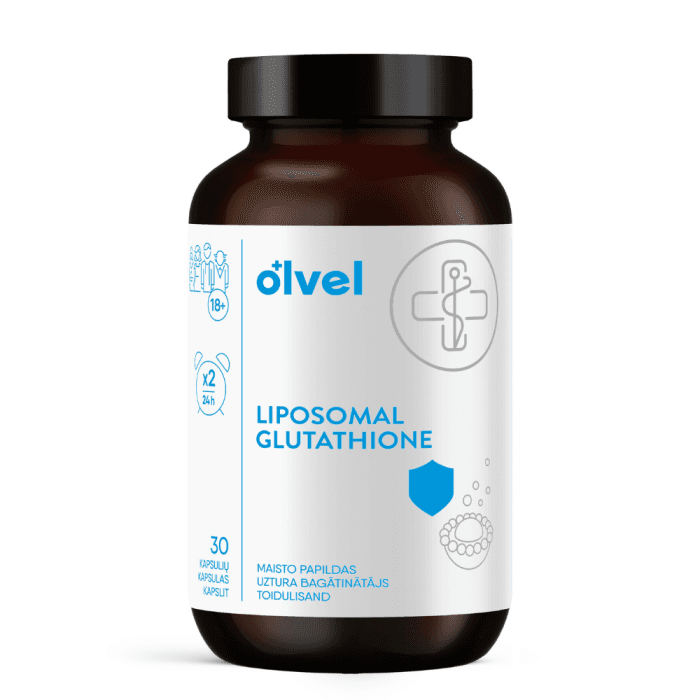 Olvel, liposominis glutationas 250 g, 30 kapsulių