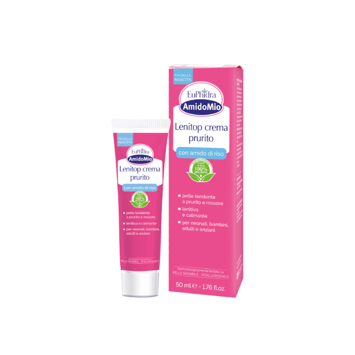 AMIDOMIO kremas sudirgusiai ir niežtinčiai odai, 50 ml
