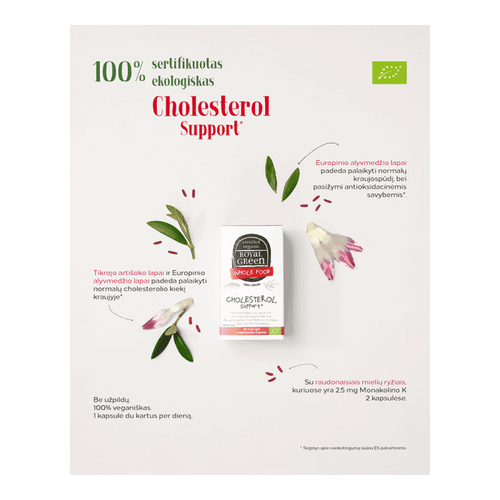 ROYAL GREEN BIO Cholesterol Support LT-EKO-001, 60 kapsulių-1