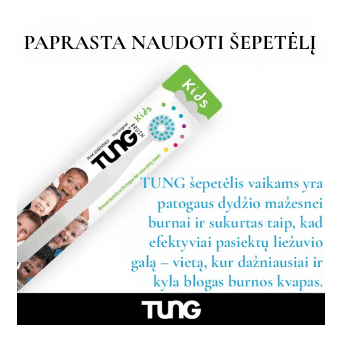 TUNG KIDS, liežuvio šepetėlis vaikams, 1 vnt.-1