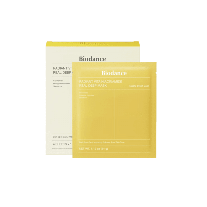 BIODANCE lakštinė kaukė RADIANT VITA NIACINAMIDE DEEP, 34 g-1