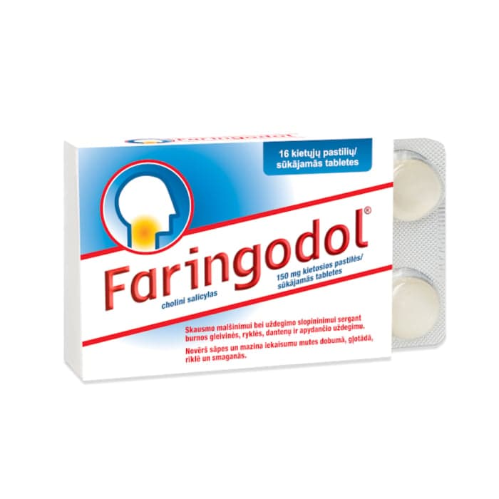 FARINGODOL, 150 mg, kietosios pastilės, N16