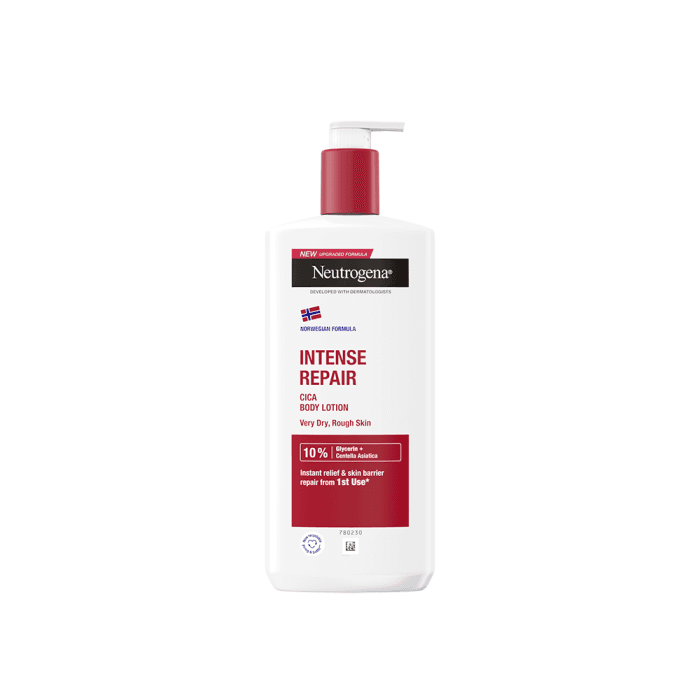 NEUTROGENA kūno losjonas sausai, šiurkščiai odai INTENCE REPAIR CICA, 400 ml