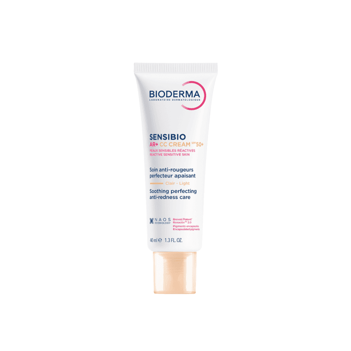 BIODERMA kremas su spalva raustančiai, jautriai odai Sensibio AR+ CC cream SPF50+, 40 ml