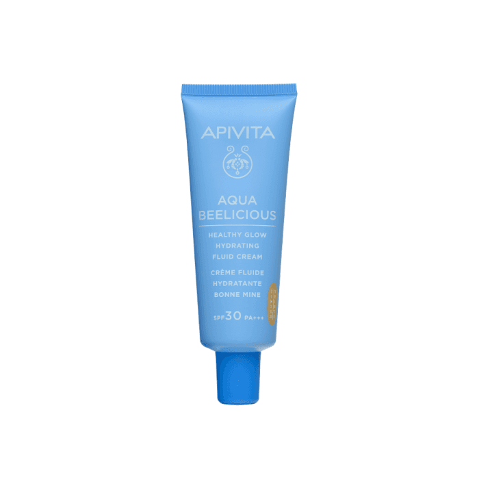 APIVITA, lengvas toninis kremas AQUA BEELICIOUS, SPF30, 40 ml