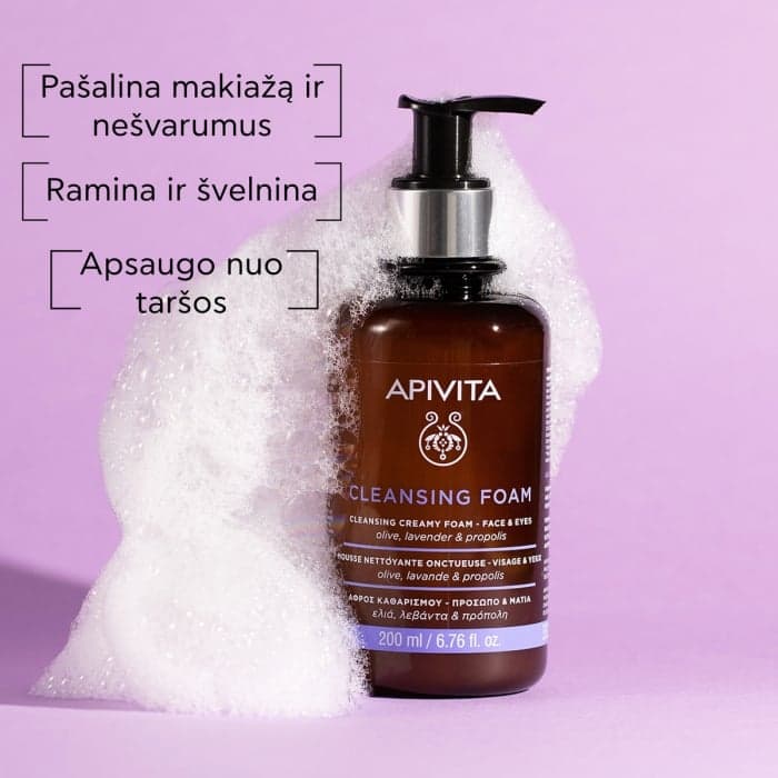 APIVITA putos veido ir akių makiažui valyti, 200 ml-1