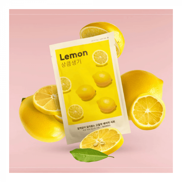 MISSHA lakštinė veido kaukė su citrinų ekstraktu, Airy Fit Sheet Lemon, 19 g-1