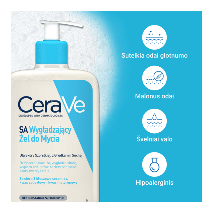 CERAVE drėkinamasis veido ir kūno prausiklis, 473 ml-2