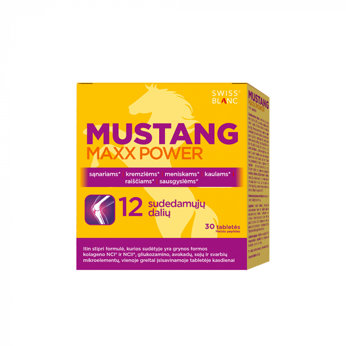 MUSTANG MAXX POWER, 30 tablečių