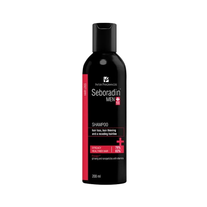 SEBORADIN  šampūnas vyrams nuo plaukų slinkimo MEN, 200 ml